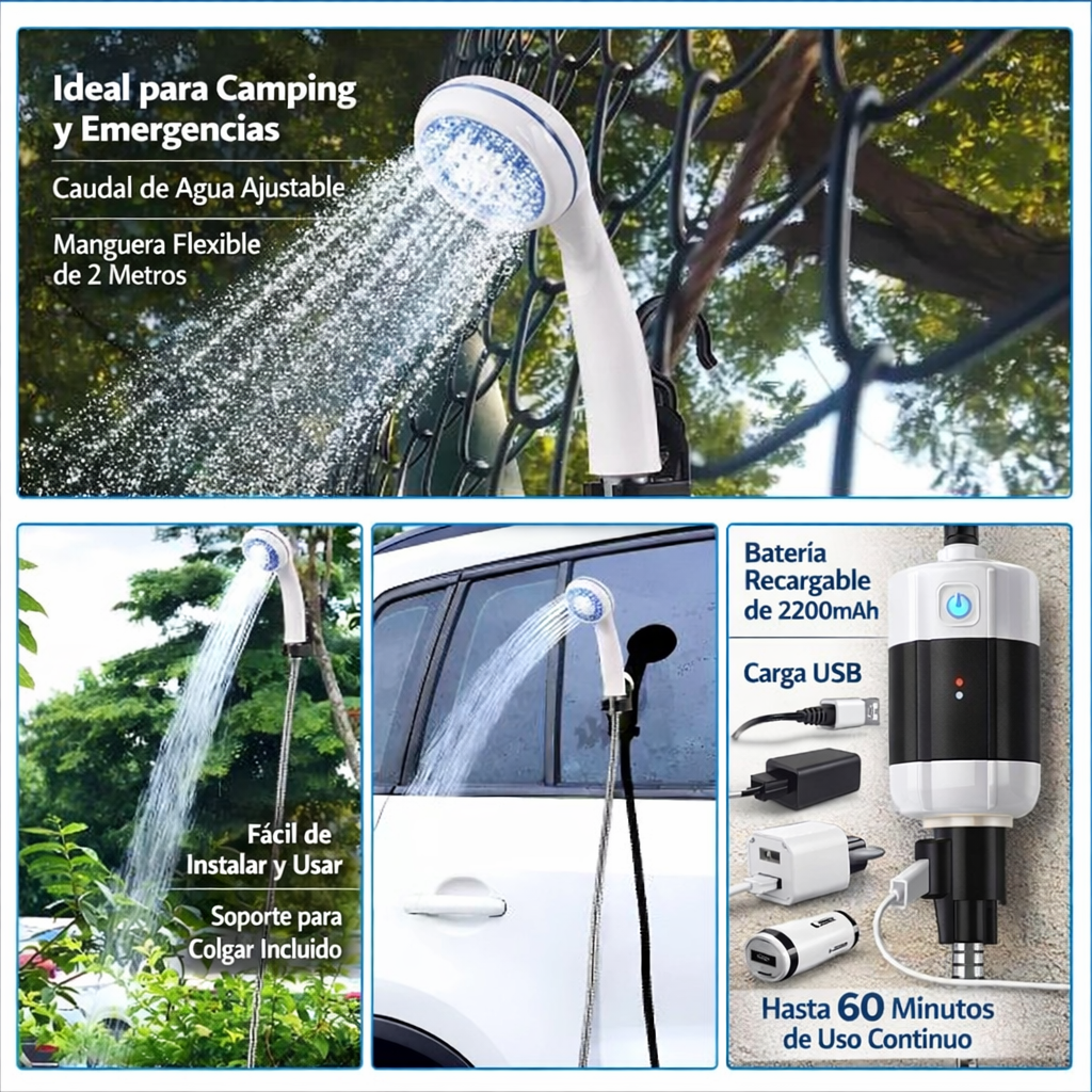 DUCHA PORTATIL RECARGABLE