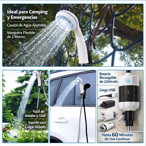 DUCHA PORTATIL RECARGABLE
