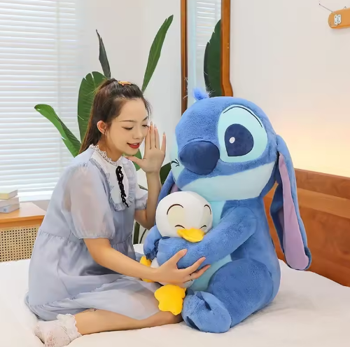 PELUCHE STICH CON SU PATO IMPORTADO   + TARJETA PERSONALIZADA