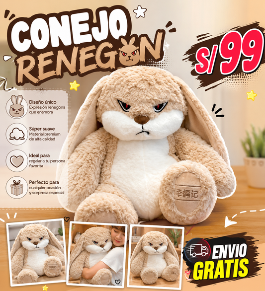 PELUCHE CONEJO RENEGON IMPORTADO
