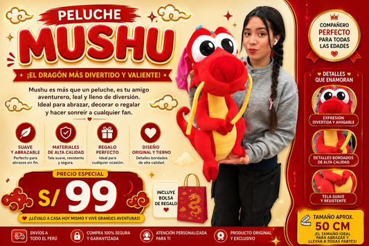 PELUCHE MUSHU IMPORTADO