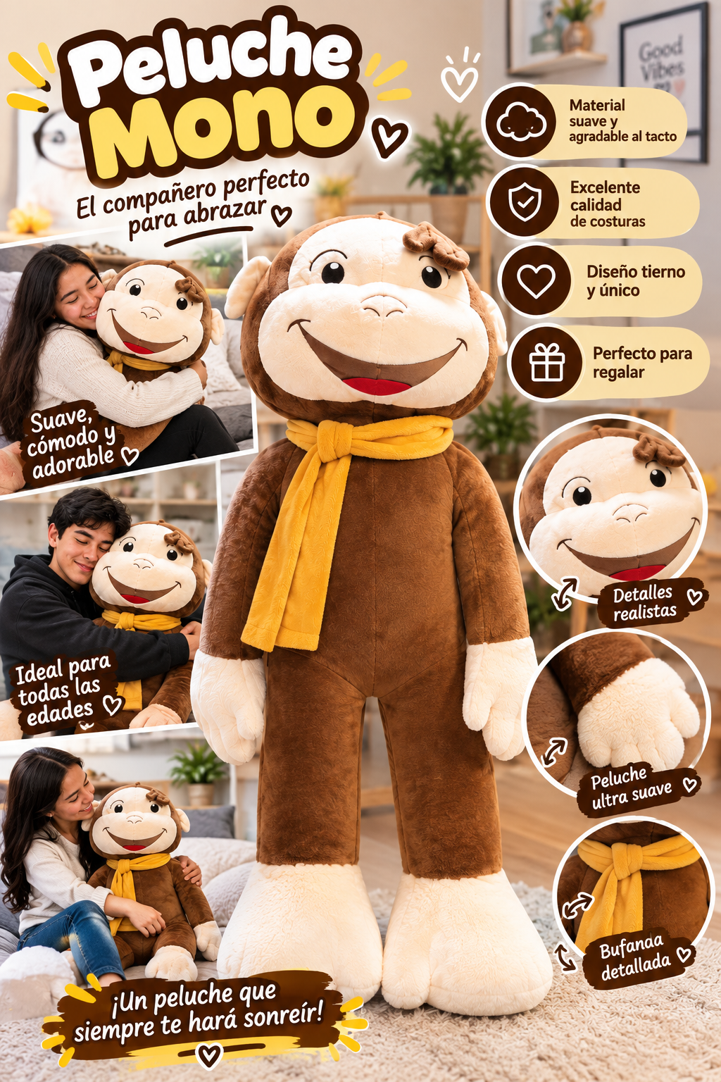 PELUCHE JORGE CURIOSO