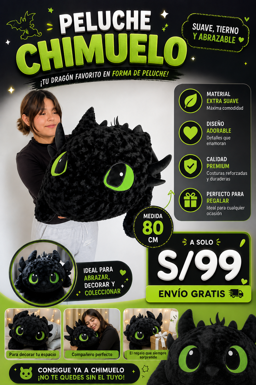 PELUCHE CHIMUELO IMPORTADO