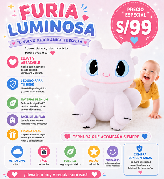 PELUCHE FURIA LUMINOSA IMPORTADO