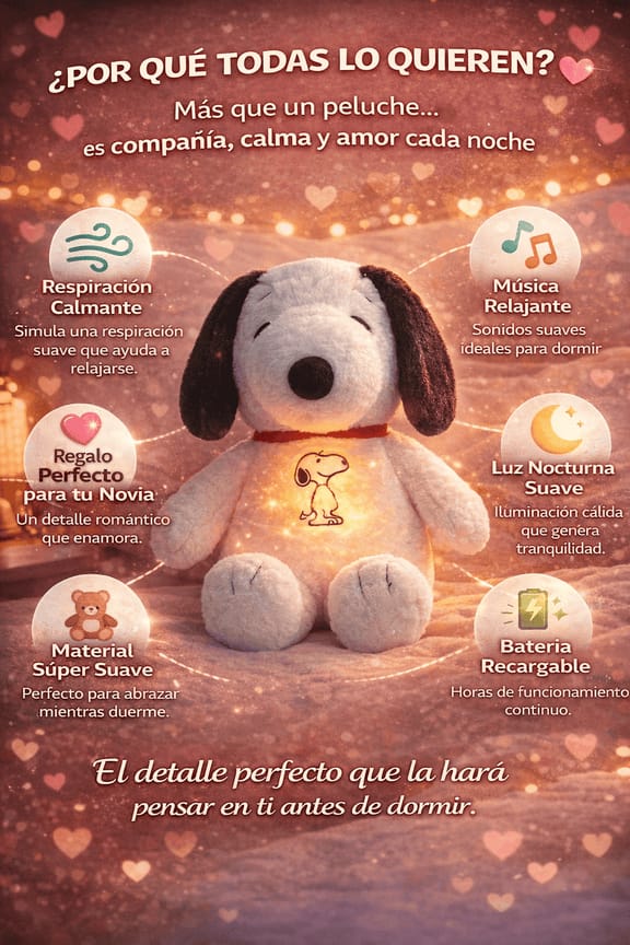 PELUCHE SNUPY RESPIRANTE IMPORTADO