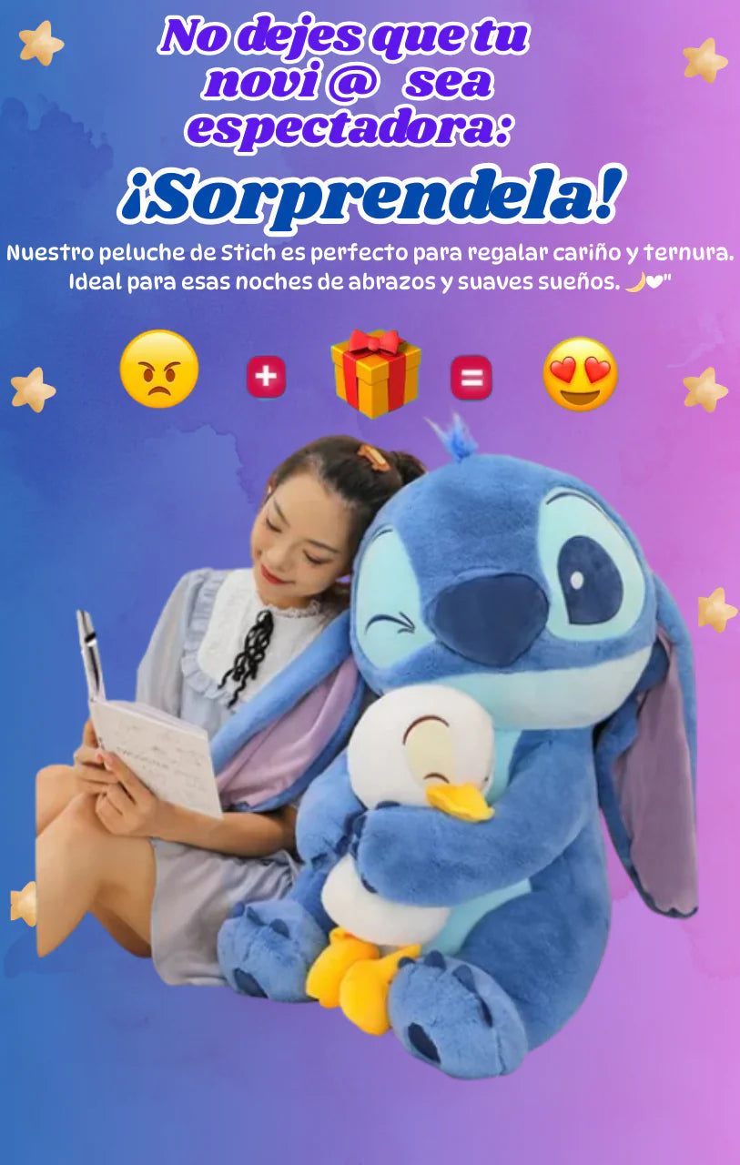 PELUCHE STICH CON SU PATO IMPORTADO   + TARJETA PERSONALIZADA