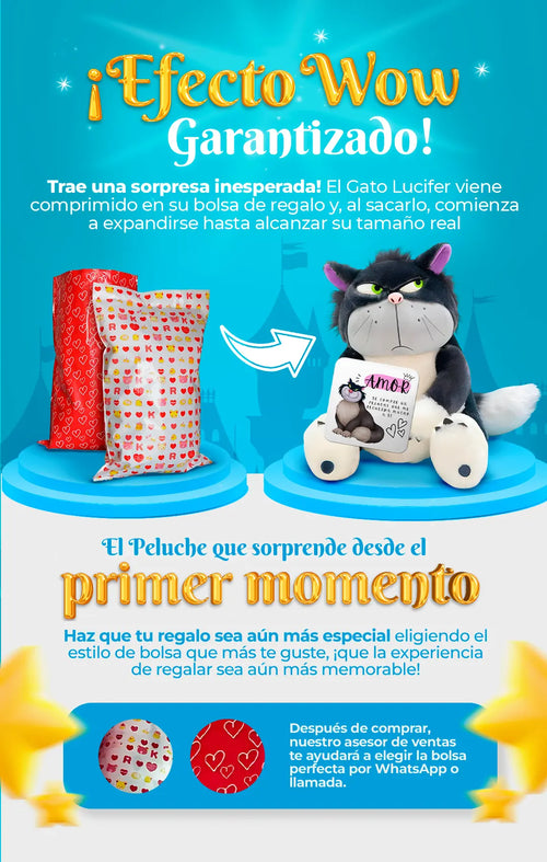 PELUCHE GATO LUCIFER IMPORTADO